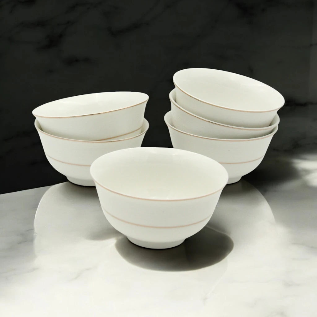 Al Habbai 28-Piece Dinnerware Set – Premium Plates and Bowls, Scratch Resistant, Microwave & Dishwasher Safe, Ideal for Dining, Serving, Kitchen, and Restaurants - Damoo