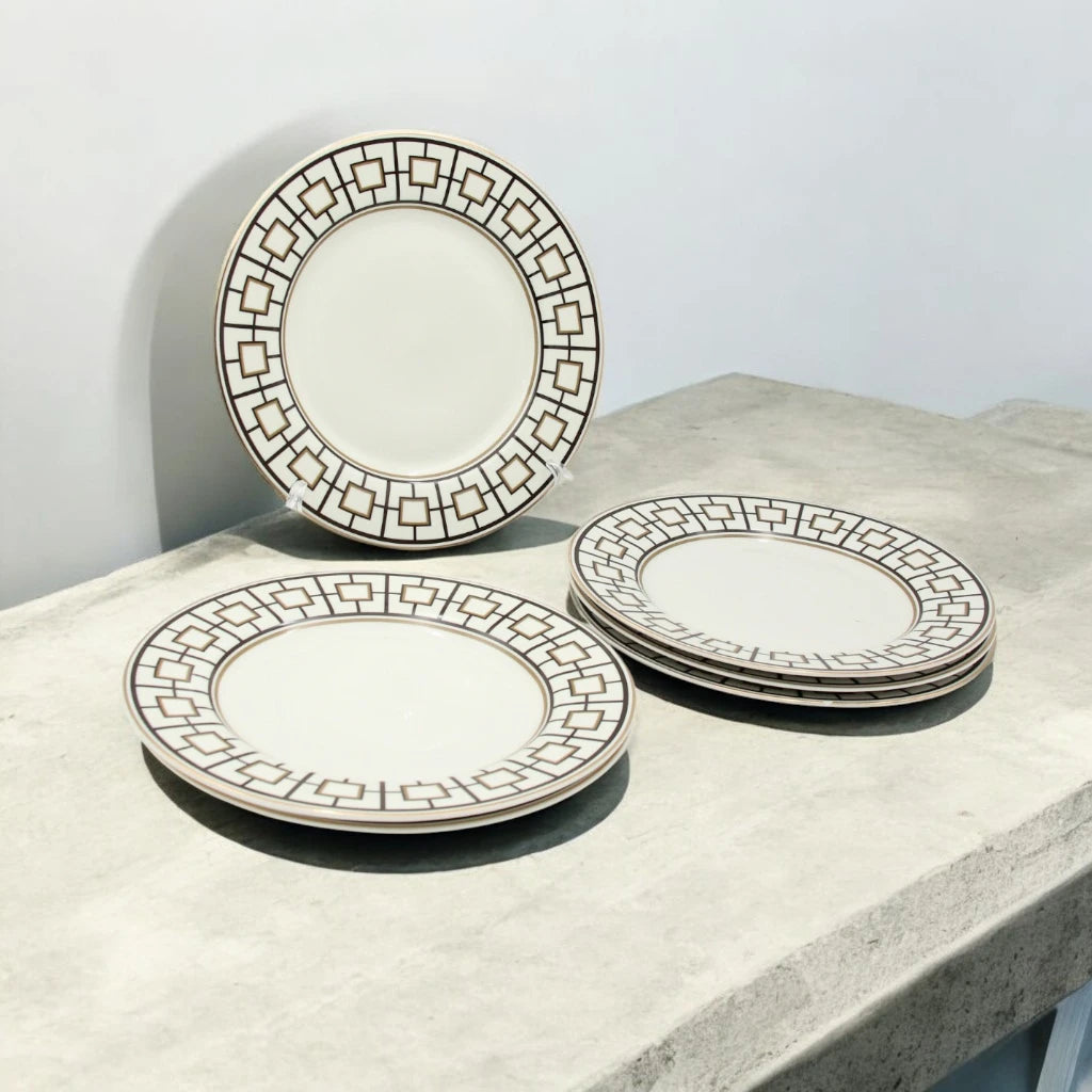 Al Habbai 28-Piece Elegant Dinner Set – Includes Plates, Bowls & Serving Platters – Premium Tableware for 6 People - Damoo