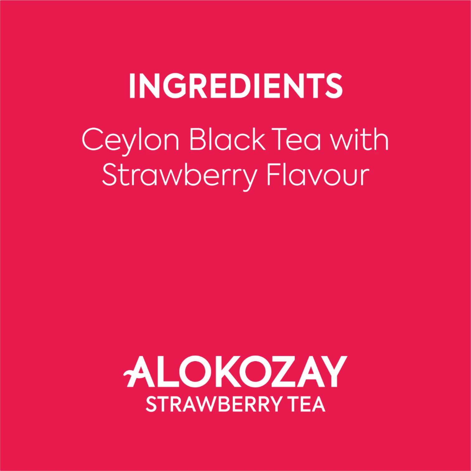Alokozay Strawberry Black Tea – 25 Foil-Wrapped Tea Bags | Premium Ceylon Tea with Sweet Strawberry Flavor | Fruity & Aromatic Herbal Blend - Damoo
