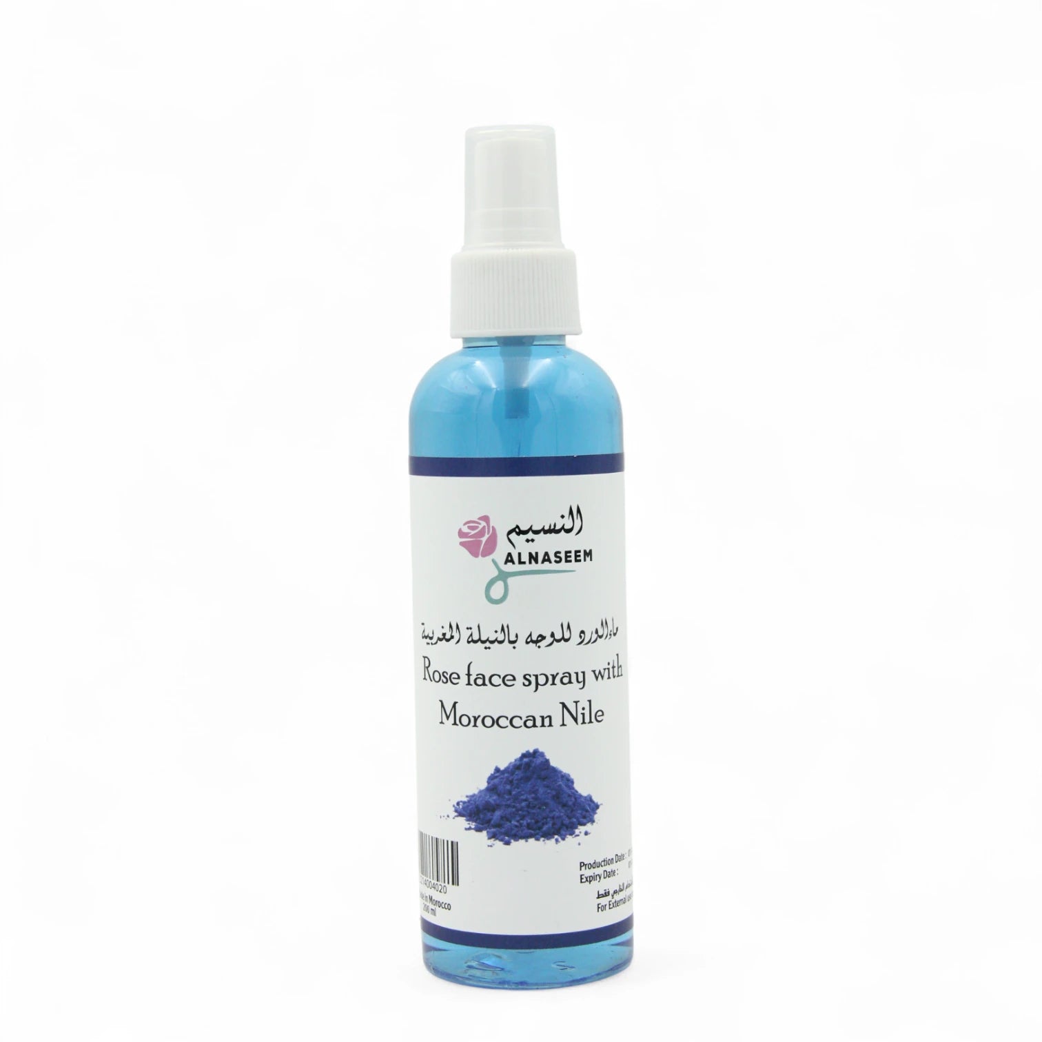 Alnaseem Rose Face Mist with Moroccan Nile Extract – Natural Hydrating Floral Water Spray | Rejuvenating Toner for Glowing, Balanced Skin | Refreshes, Soothes & Restores Radiance (200ml) - Damoo