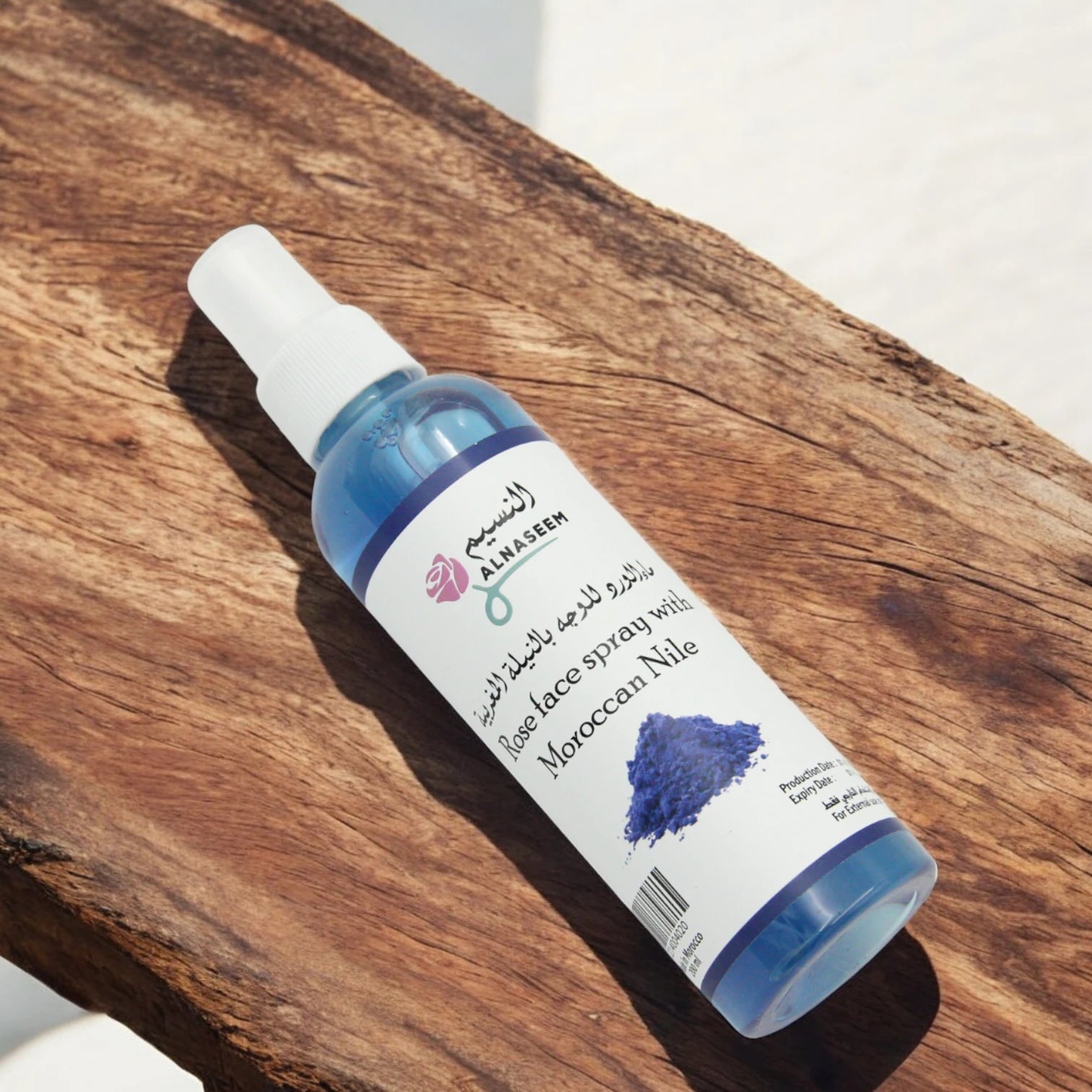 Alnaseem Rose Face Mist with Moroccan Nile Extract – Natural Hydrating Floral Water Spray | Rejuvenating Toner for Glowing, Balanced Skin | Refreshes, Soothes & Restores Radiance (200ml) - Damoo