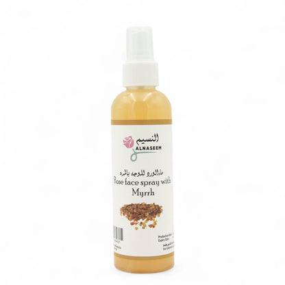 Alnaseem Rose & Myrrh Face Mist – Hydrating & Calming Toner Spray | Natural Botanical Blend for Radiant Skin | Refreshes, Soothes, and Tones | Alcohol-Free (200ml) - Damoo