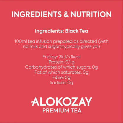 Alokozay Black Tea – 100 Envelope Tea Bags + FREE Mug | Premium Flavor, Color & Aroma – Rich & Refreshing Black Tea - Damoo