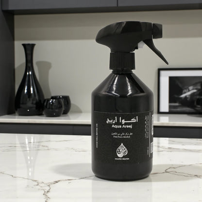 Amazing Creation Aqua Areej Room & Linen Mist – 500ML | Alcohol-Free Fabric & Air Freshener Spray with Amber, Vanilla & Musk Notes - Damoo