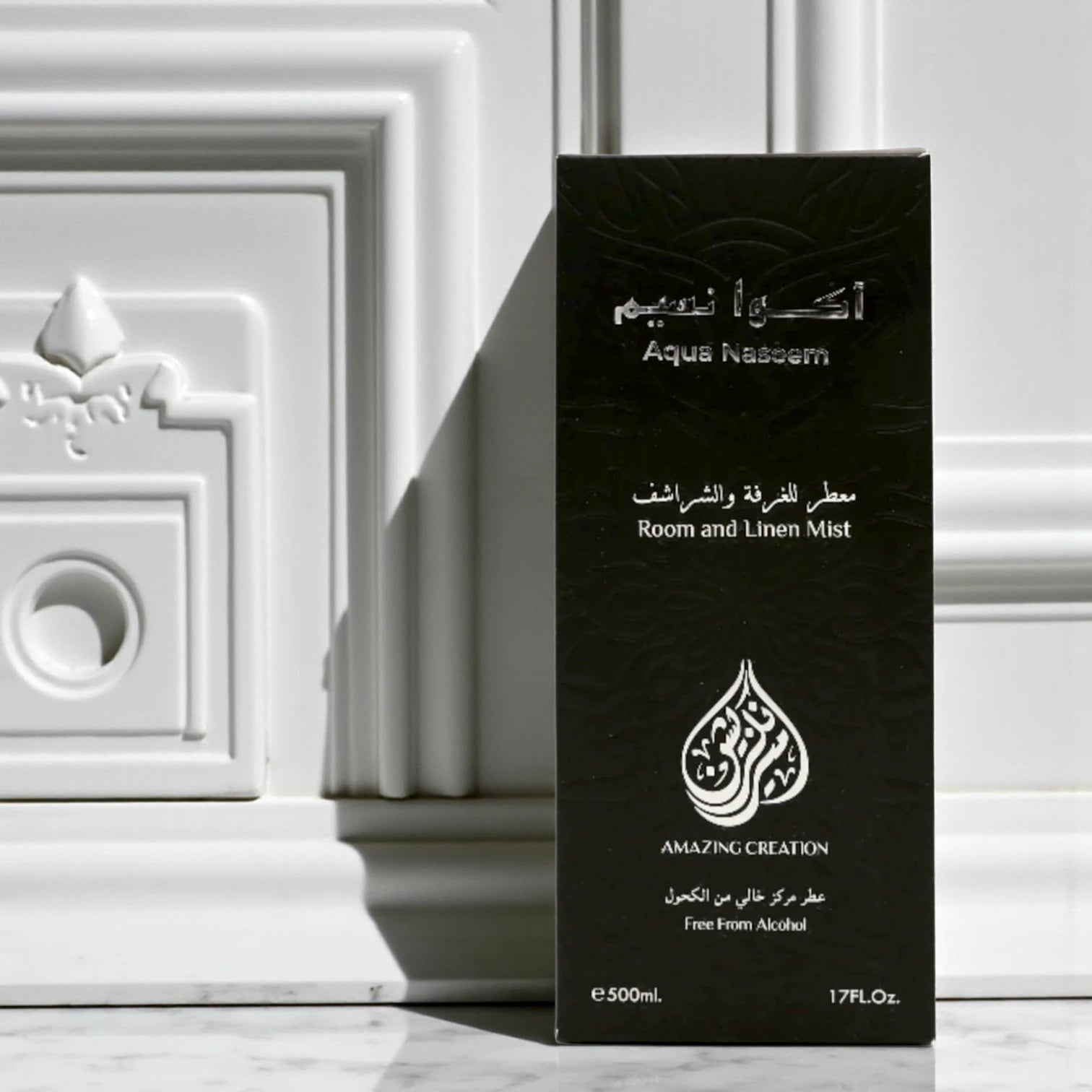Amazing Creation Aqua Naseem Room & Linen Mist – Alcohol-Free Tropical Freshener Spray - 500 ML - Damoo