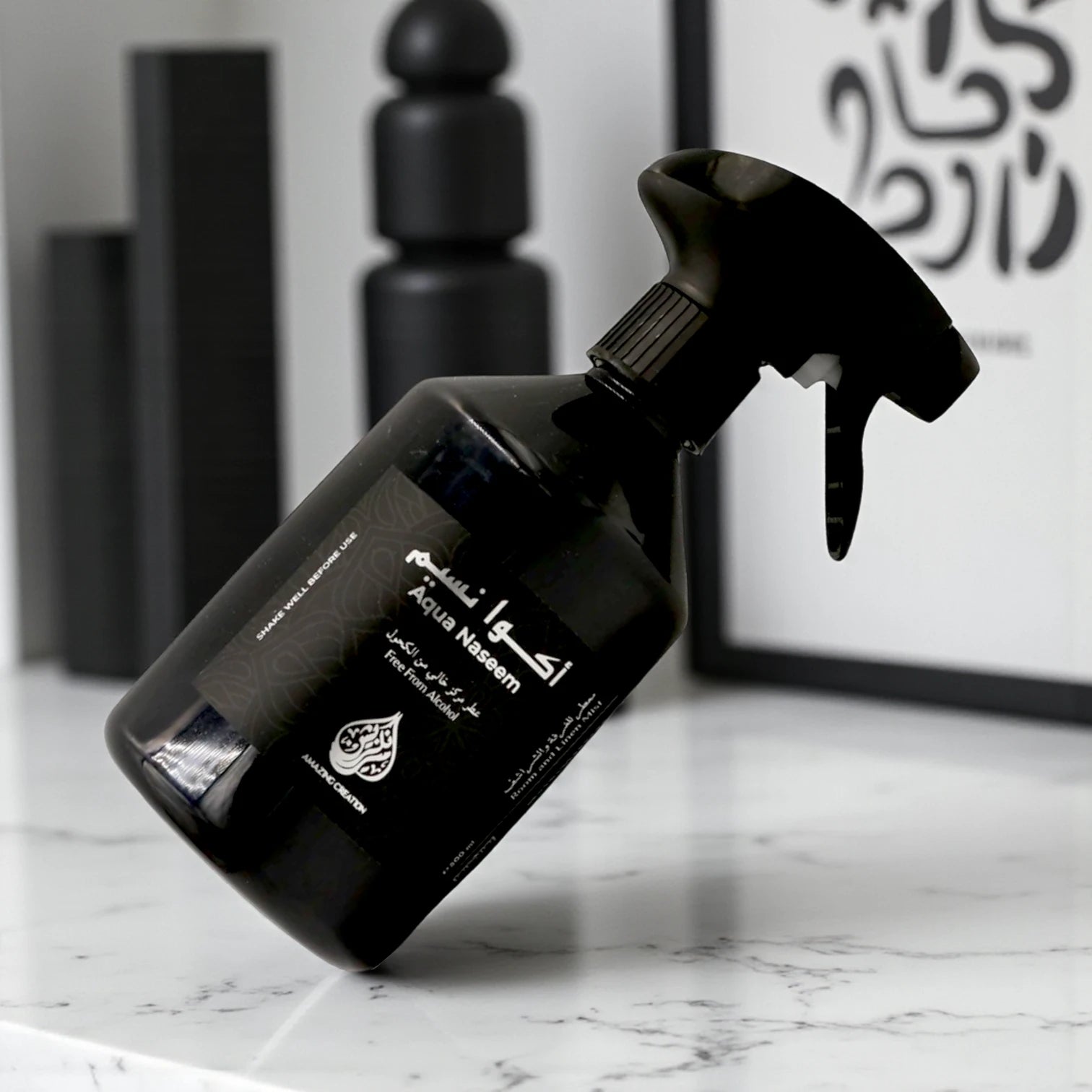 Amazing Creation Aqua Naseem Room & Linen Mist – Alcohol-Free Tropical Freshener Spray - 500 ML - Damoo