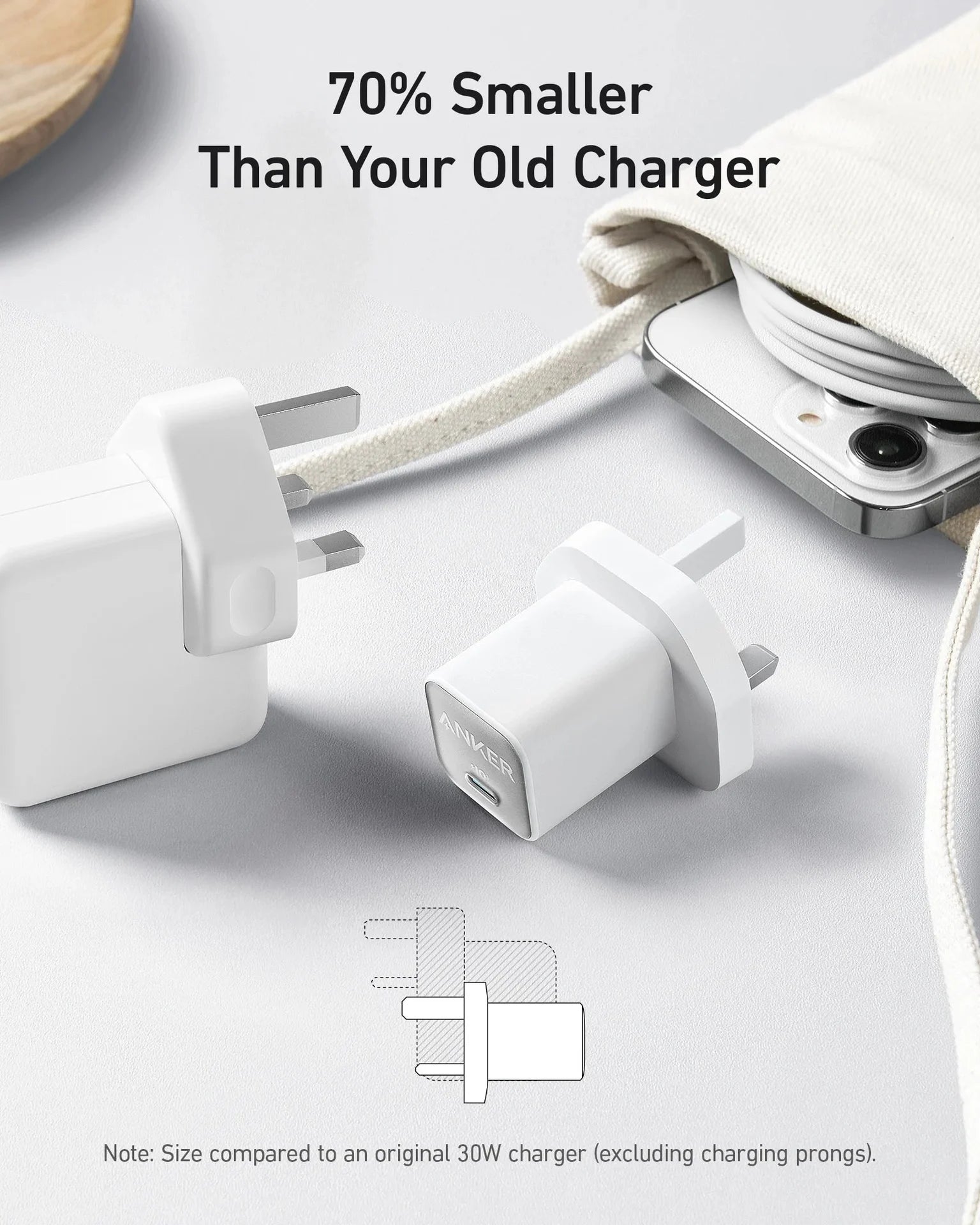 Anker 20W USB-C Fast Charger for iPhone 16/16 Pro/16 Plus/16 Pro Max, 15/14 Series | Zolo Charger Adapter for iPad, Samsung, Huawei, Xiaomi & More - Damoo
