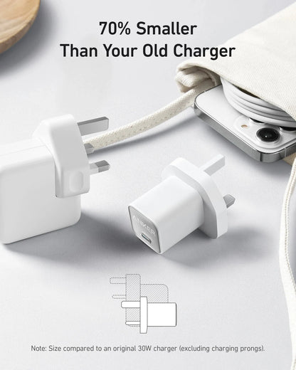 Anker 20W USB-C Fast Charger for iPhone 16/16 Pro/16 Plus/16 Pro Max, 15/14 Series | Zolo Charger Adapter for iPad, Samsung, Huawei, Xiaomi & More - Damoo