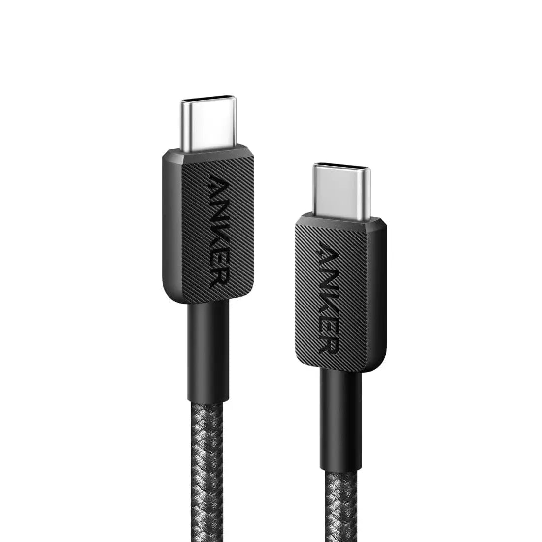 Anker 322 USB-C to USB-C Cable 0.9M, 60W Fast Charging Braided USB-C Cord – Black - Damoo
