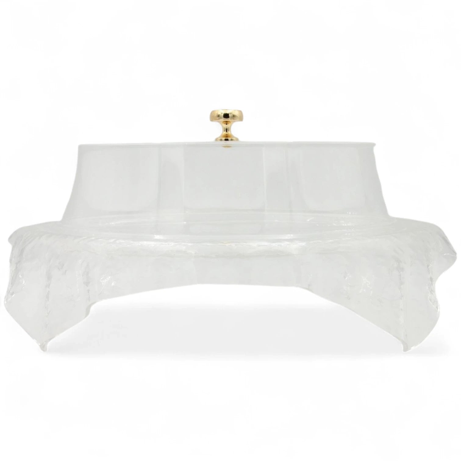 Ansa Luxury Acrylic Serving Tray – Clear Decorative Tray with Handles for Coffee Table, Vanity & Home Décor - Damoo