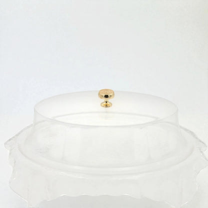 Ansa Luxury Acrylic Serving Tray – Clear Decorative Tray with Handles for Coffee Table, Vanity & Home Décor - Damoo