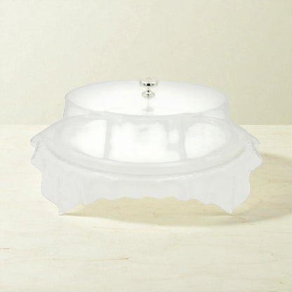 Ansa Luxury Acrylic Serving Tray – Clear Decorative Tray with Handles for Coffee Table, Vanity & Home Décor - Damoo