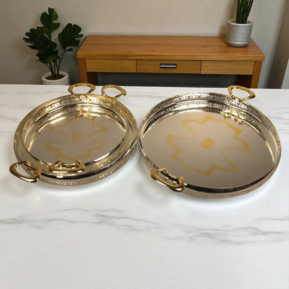 Ansa Luxury Collection High-Quality Serving Tray – Elegant Decorative Tray for Dining, Coffee Table & Home Décor - Damoo