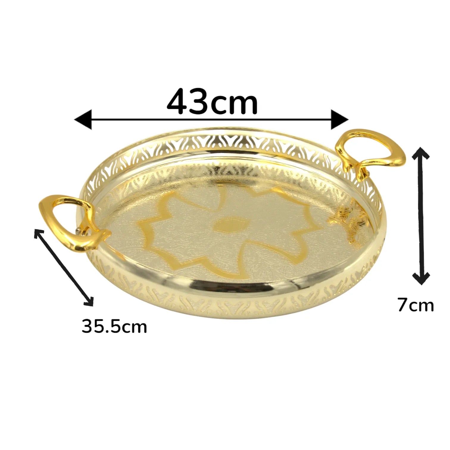 Ansa Luxury Collection High-Quality Serving Tray – Elegant Decorative Tray for Dining, Coffee Table & Home Décor - Damoo