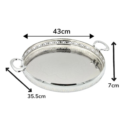 Ansa Luxury Collection Premium Serving Tray – Elegant Decorative Tray for Coffee Table, Dining, and Home Décor - Damoo