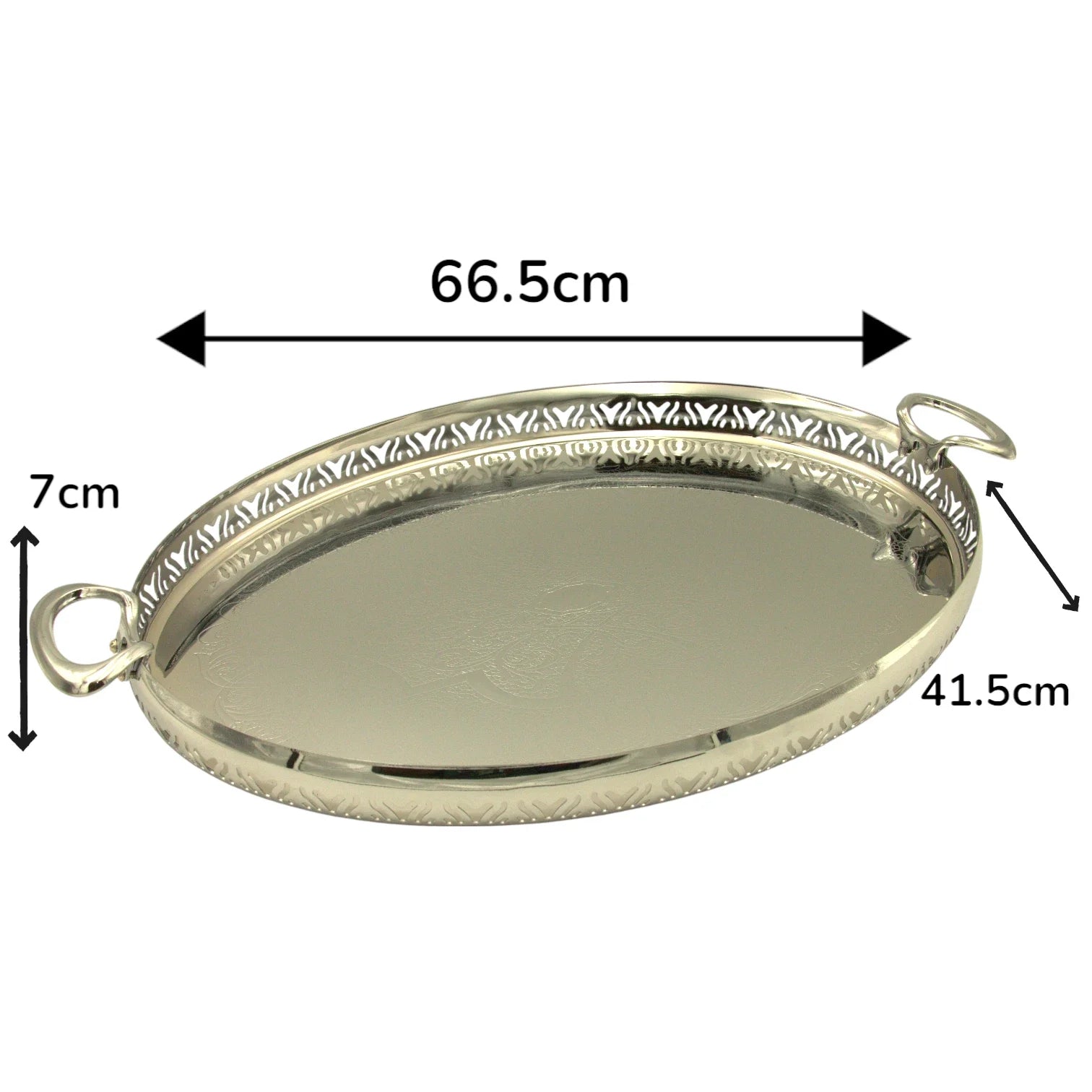 Ansa Luxury Collection Premium Serving Tray – Elegant, Durable & High-Quality Home Décor Tray - Damoo