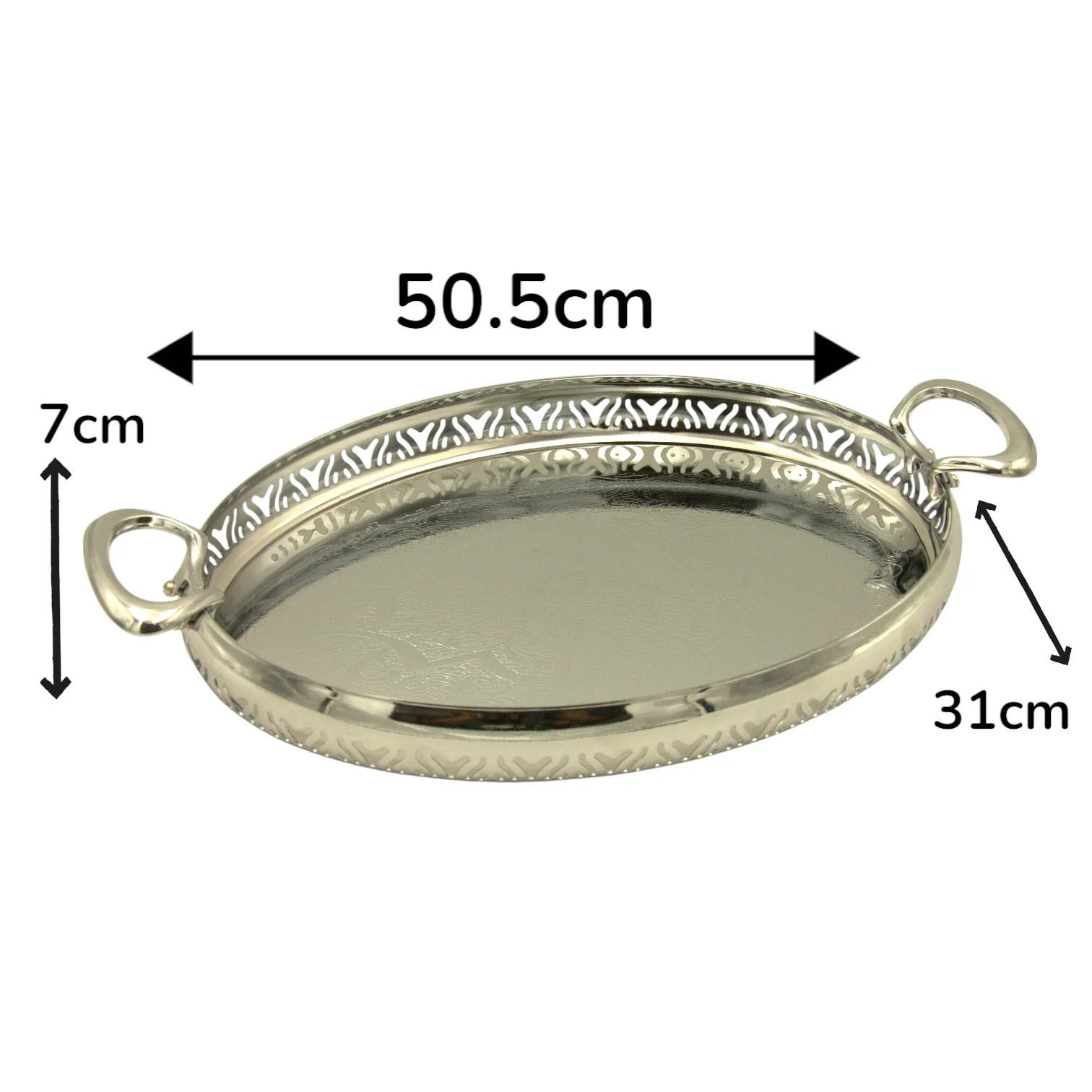 Ansa Luxury Collection Premium Serving Tray – Elegant, Durable & High-Quality Home Décor Tray - Damoo