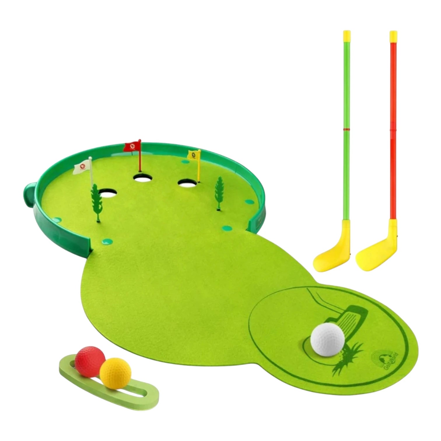 Kids Golf Course Toy Set with Light & Music – Battery Operated Indoor & Outdoor Golf Game with Clubs, Balls, Mat, and Accessories | Educational Sports Toy for Toddlers 3+