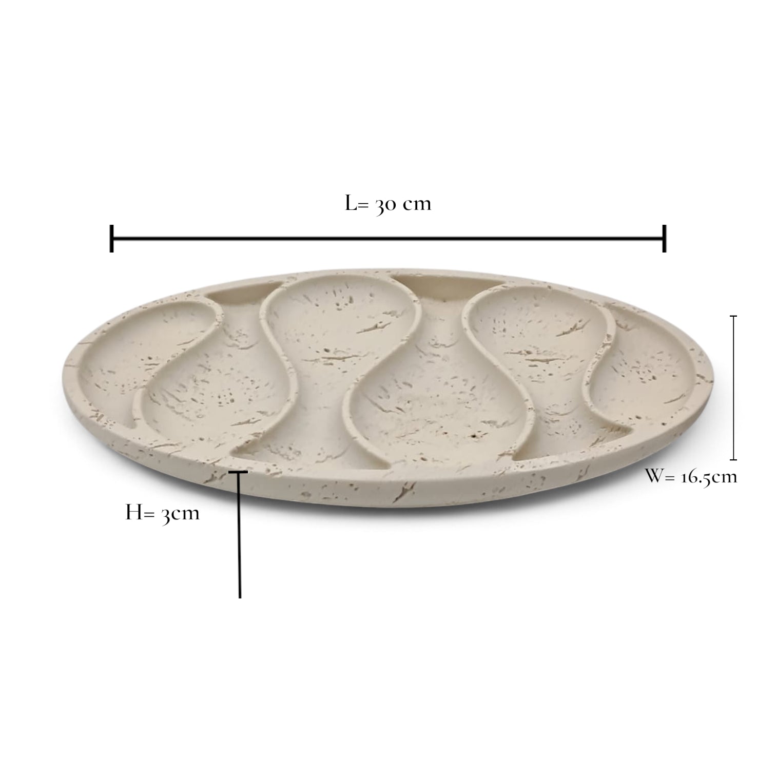 Chamotte White Glossy Handmade Ceramic Snack & Jewelry Plate – Lead-Free, Dishwasher Safe, Eco-Friendly Portuguese Tableware - Damoo