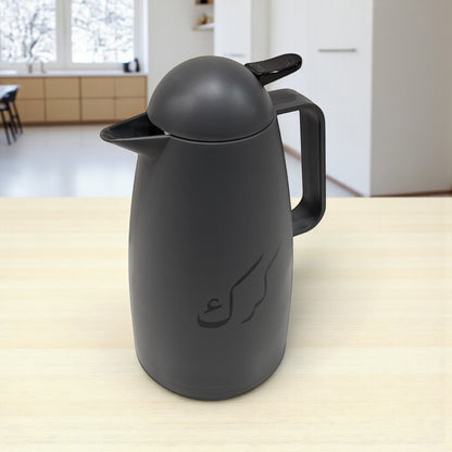 Crystal House Arabic Thermos Flask  – Modern Brown & White Collection | Double-Wall Insulated Flask for Hot Drinks - Damoo