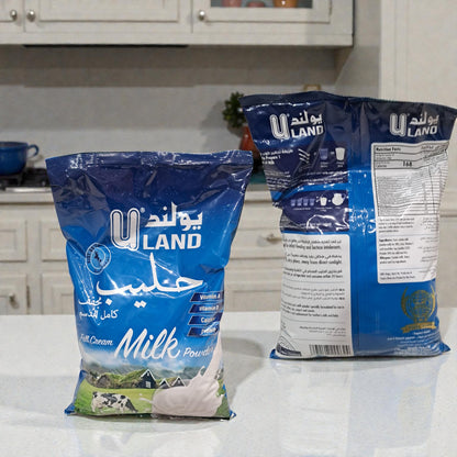 U LAND Full Cream Milk Powder – Rich & Creamy Taste with Vitamin A & D, High Calcium & Protein, Ideal for Daily Use - Damoo