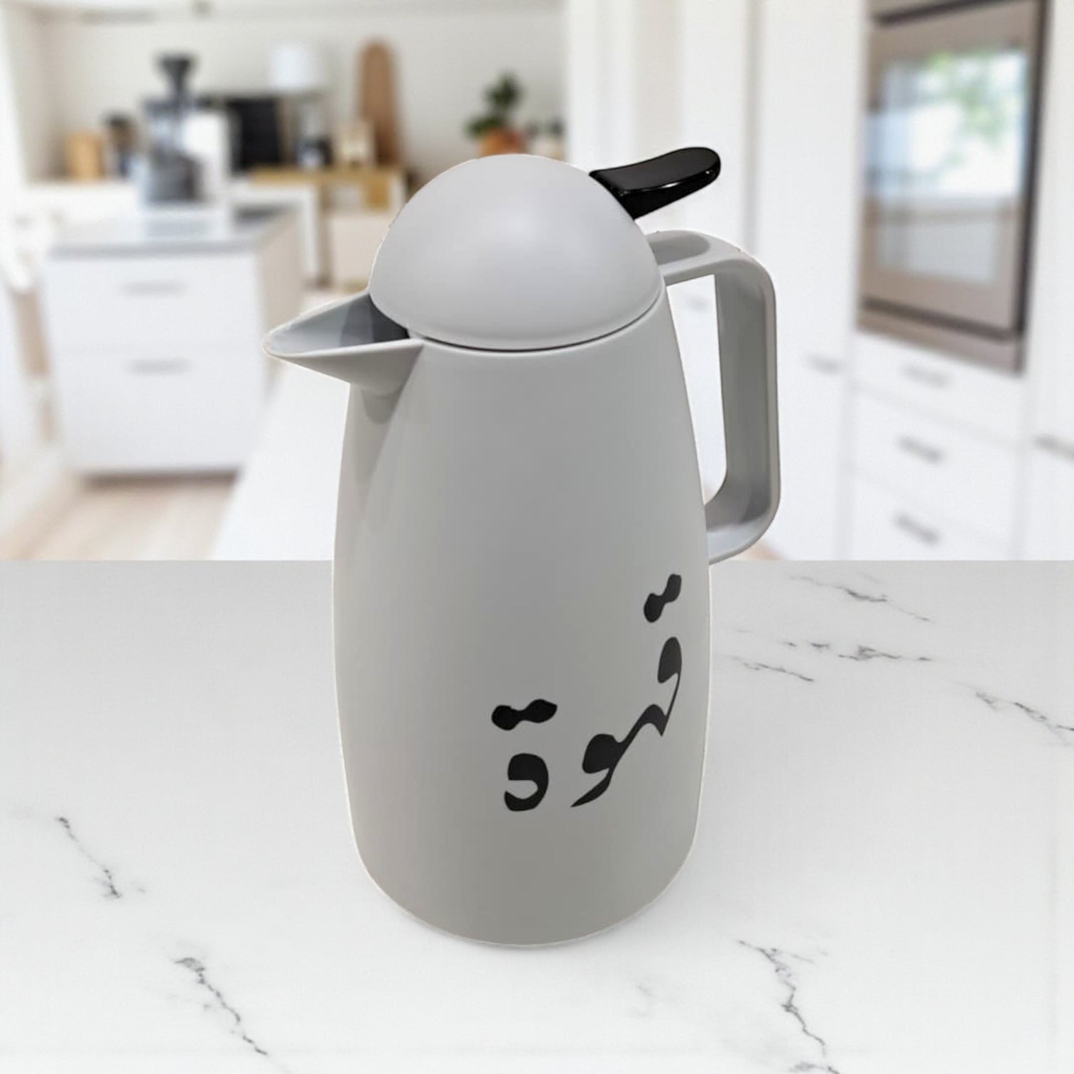 Crystal House Thermos Flask  – Elegant Cream Color | Double Wall Insulated Coffee Flask for Hot & Cold Beverages - Damoo