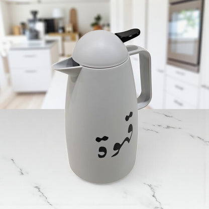 Crystal House Thermos Flask  – Elegant Cream Color | Double Wall Insulated Coffee Flask for Hot & Cold Beverages - Damoo