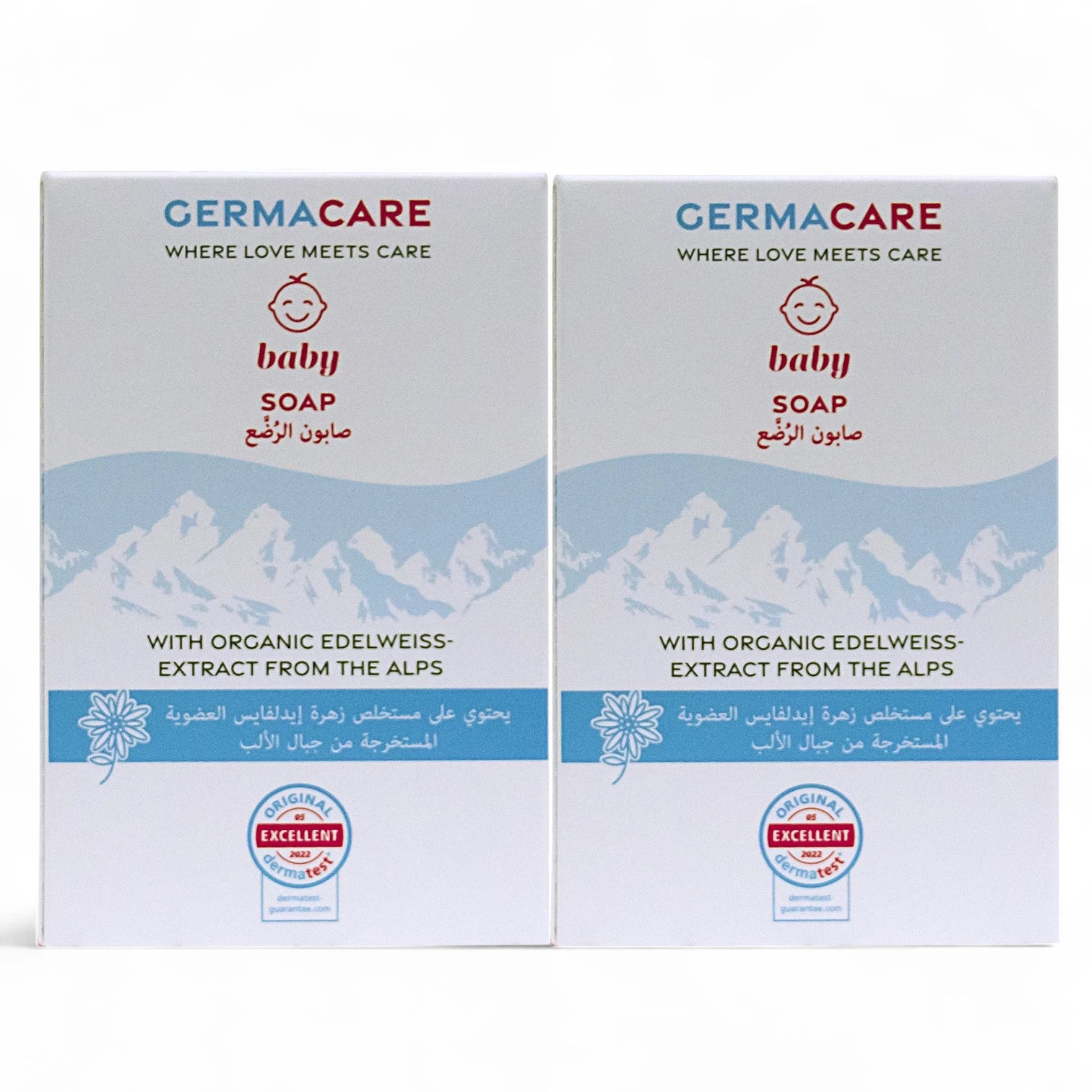 Germacare Baby Soap – 2 x 100g Bars | Natural, Gentle & Moisturizing Cleanser for Delicate Baby Skin | Eco-Friendly & Dermatologist Approved - Damoo