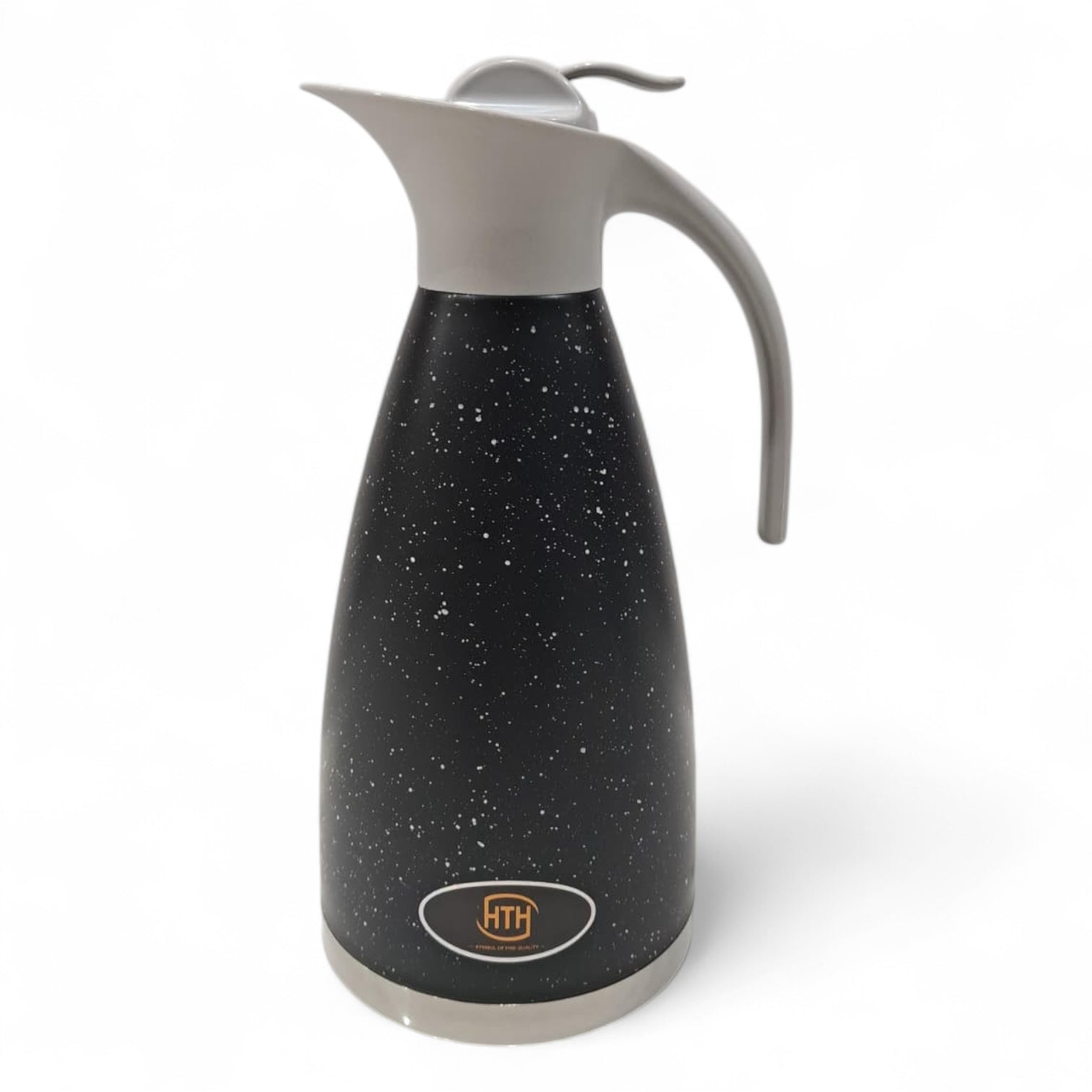 HTH Stainless Steel Vacuum Flask 2.0L (Model ECU-1) – Double Wall Insulated Thermos for Hot & Cold Beverages | Premium Press-Pour Design - Damoo