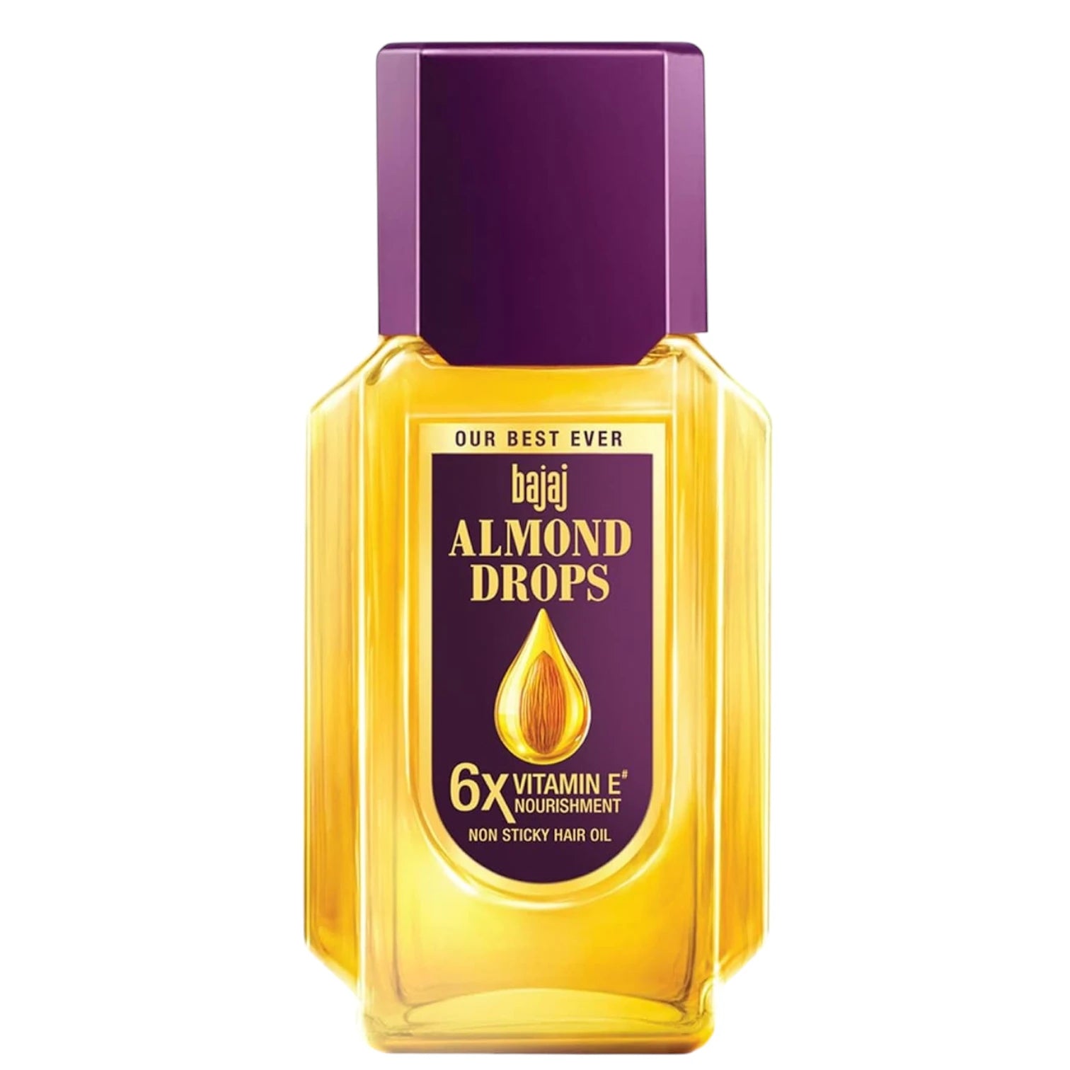 Bajaj Almond Drops Hair Oil – 100ml | 6X Vitamin E Nourishment | Non-Sticky Lightweight Oil for Hair Fall Control & Shine | Suitable for All Hair Types - Damoo
