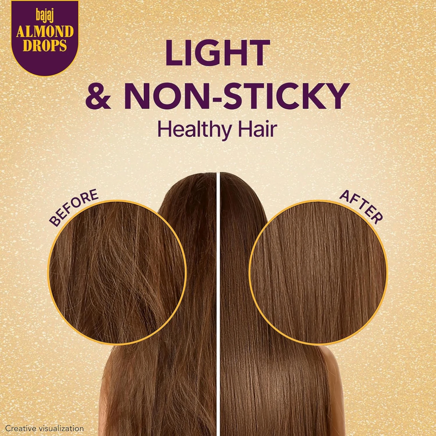 Bajaj Almond Drops Hair Oil – 100ml | 6X Vitamin E Nourishment | Non-Sticky Lightweight Oil for Hair Fall Control & Shine | Suitable for All Hair Types - Damoo