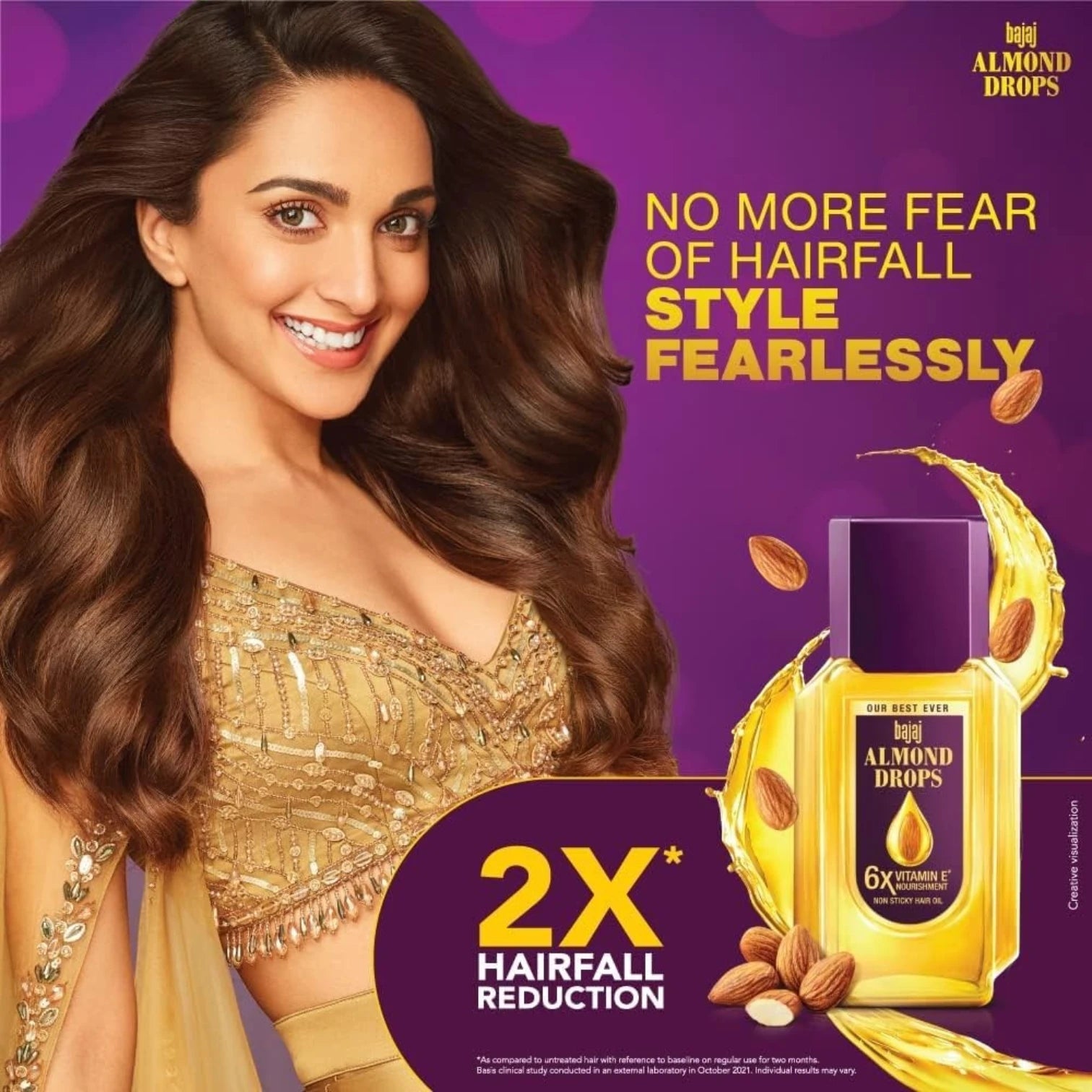 Bajaj Almond Drops Hair Oil – 200ml | Enriched with Natural Almond Oil & Vitamin E | Reduces Hair Fall, Strengthens & Adds Shine | Lightweight & Non-Sticky Formula - Damoo