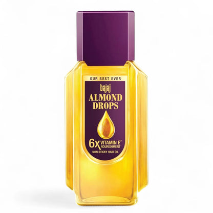 Bajaj Almond Drops Hair Oil – 200ml | Enriched with Natural Almond Oil & Vitamin E | Reduces Hair Fall, Strengthens & Adds Shine | Lightweight & Non-Sticky Formula - Damoo