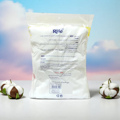 Rite Soft & Gentle Cotton Balls – 150 Pcs x 2 Pack (300 Total) | Hygienic, Multi-Purpose Cotton for Beauty, Baby Care & Home Use - Damoo