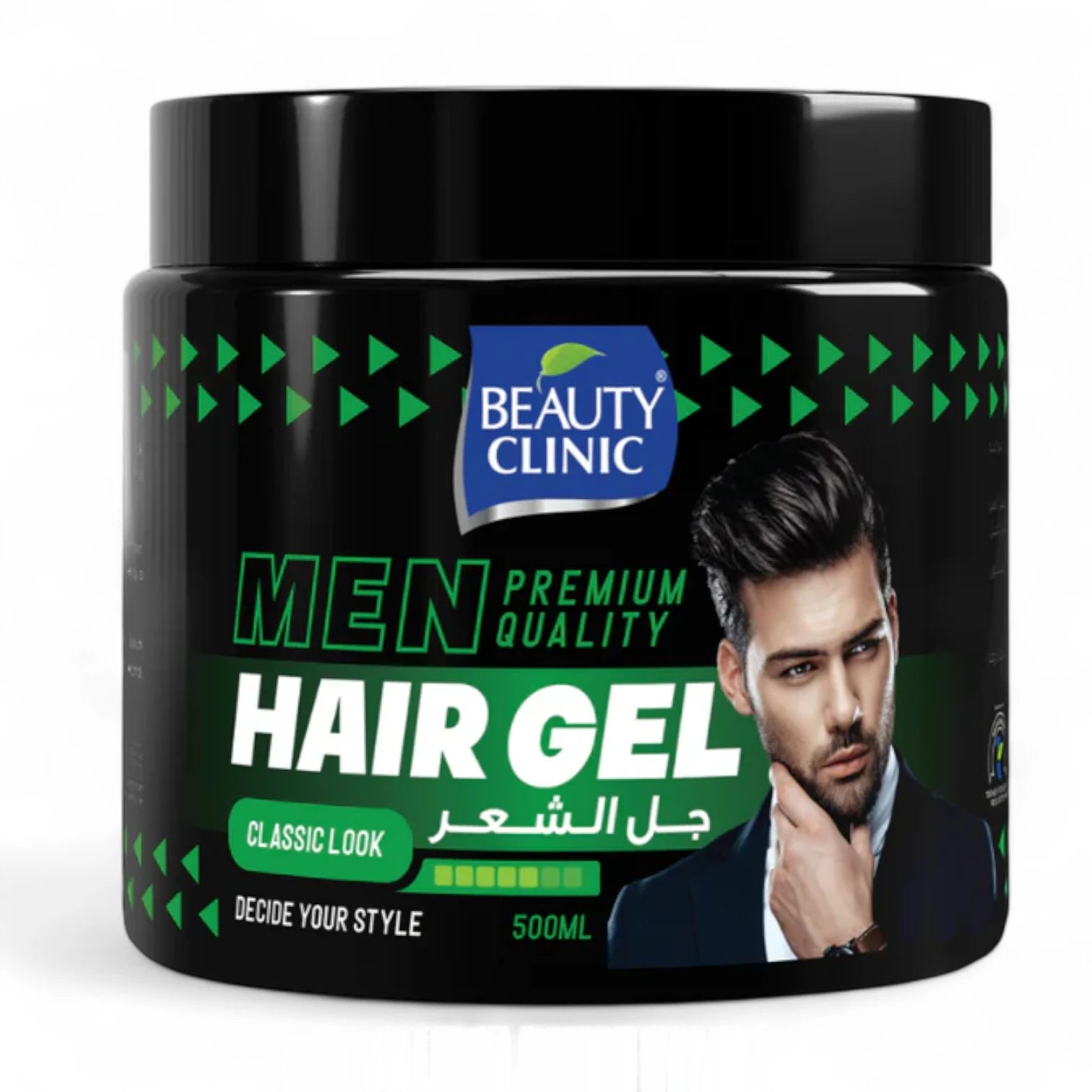 Beauty Clinic Classic Look Hair Gel for Men – Strong Hold – 500ml | Sleek & Timeless Style | Non-Sticky & Easy Application - Damoo
