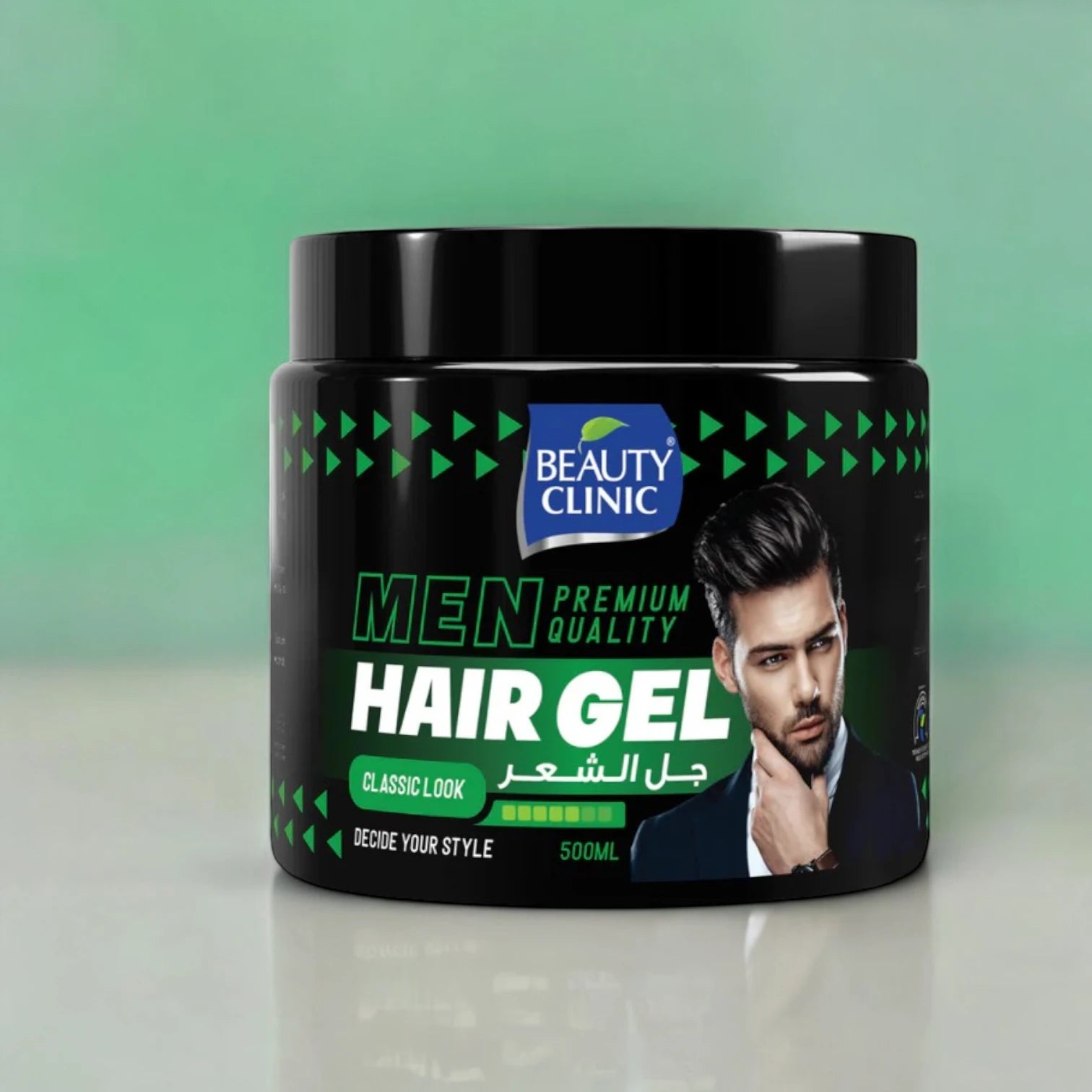 Beauty Clinic Classic Look Hair Gel for Men – Strong Hold – 500ml | Sleek & Timeless Style | Non-Sticky & Easy Application - Damoo