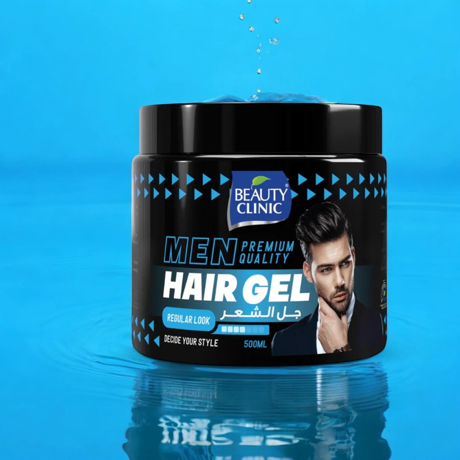Beauty Clinic Regular Look Hair Gel for Men – 500ml | Classic Hold & Natural Finish | All-Day Style | For All Hair Types - Damoo