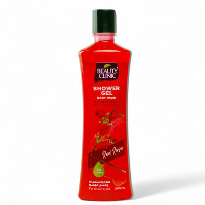 Beauty Clinic Shower Gel Rose, 500ml | Gentle, Luxurious & Silky Body Wash for Moisturized Skin - Damoo
