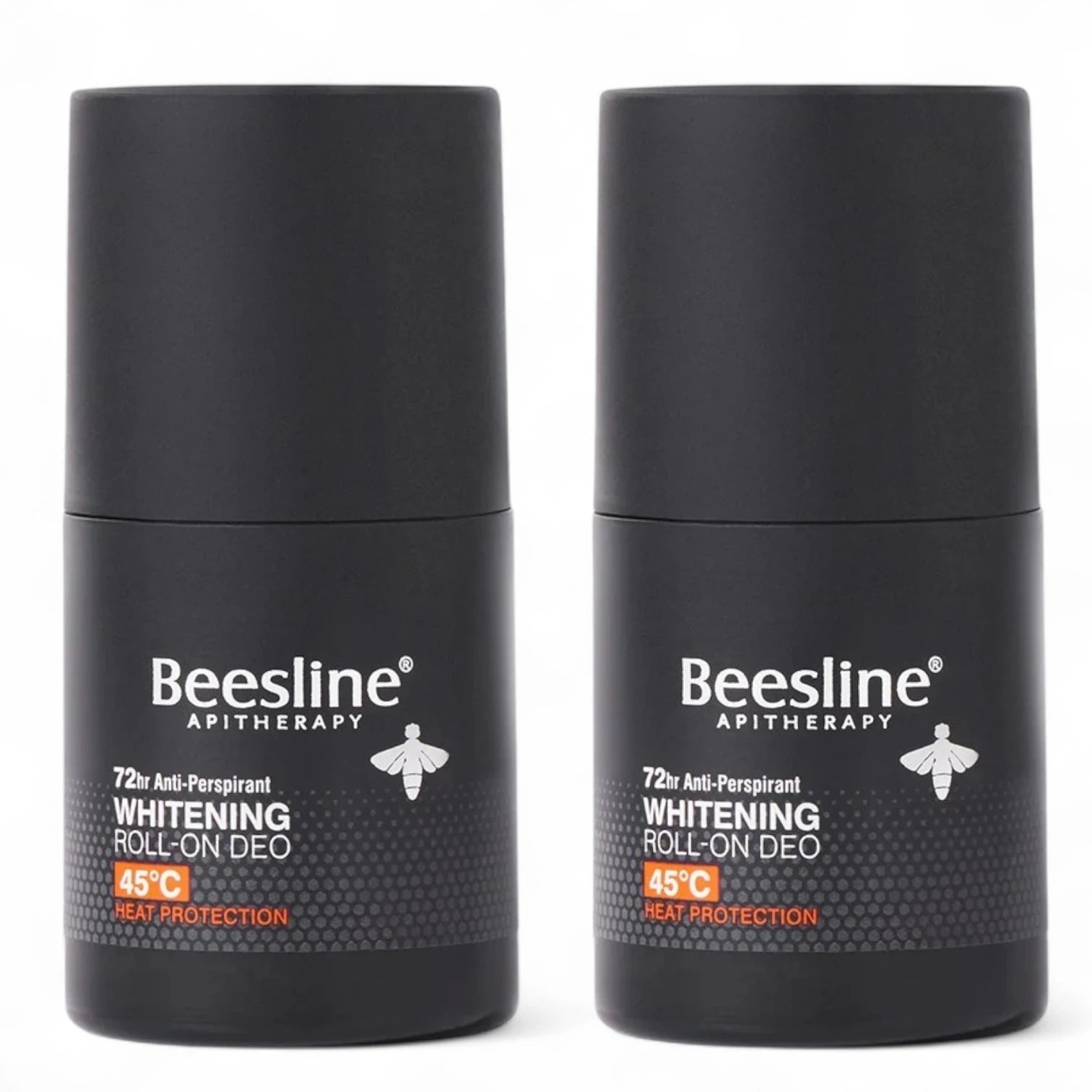 Beesline Men Roll-On Deodorant Heat Protection 2 Pieces 50ml | Up to 45°C Shield | Sweat Control & Skin Brightening | Paraben-Free & Cruelty-Free - Damoo