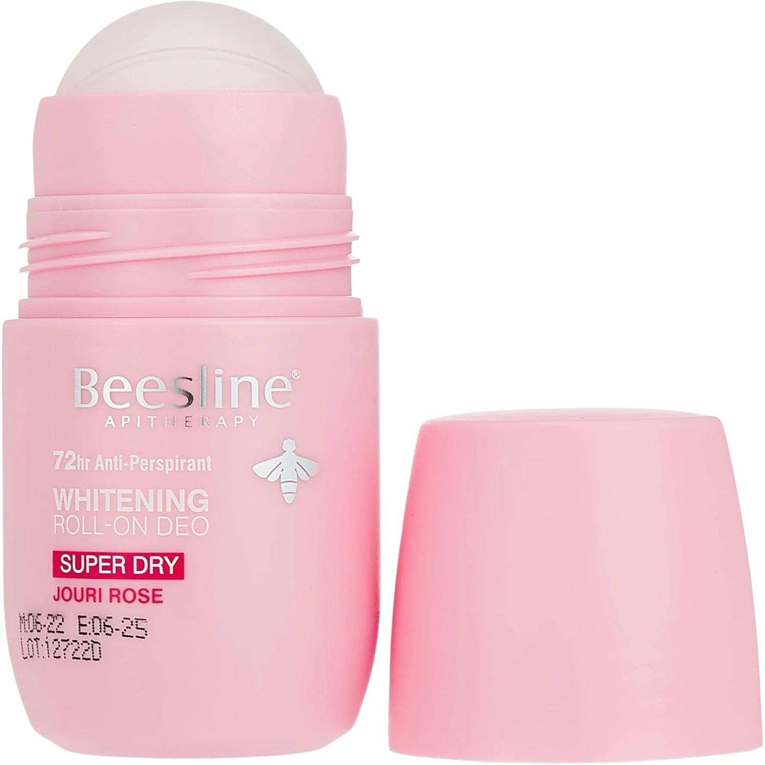Beesline Natural Whitening Roll-On Deodorant Super Dry Jouri Rose 2 Pcs 50ml | Long-Lasting Odor & Sweat Protection | Natural Formula for Fresh, Smooth Underarms - Damoo