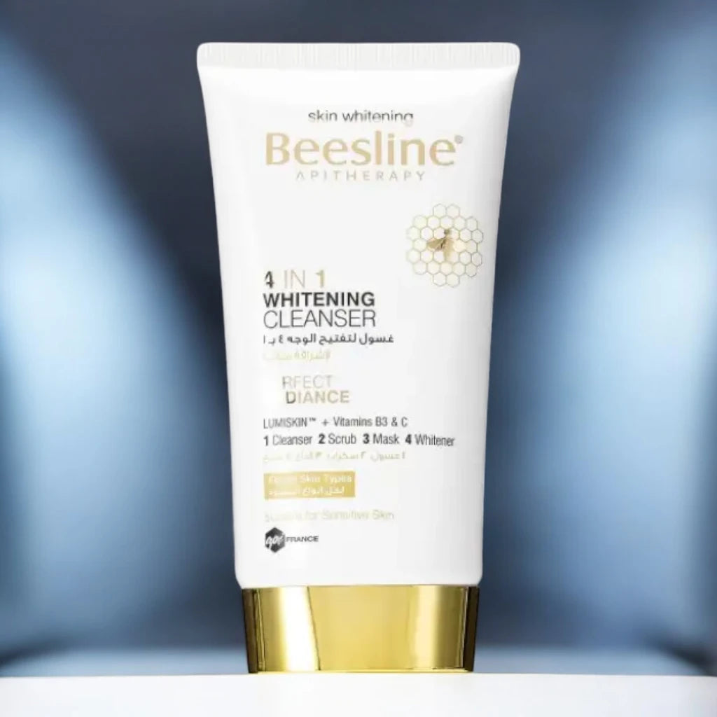 Beesline Whitening Cleanser 4-in-1 – 150ml | Face Wash, Scrub, Mask & Skin Brightening Formula - Damoo