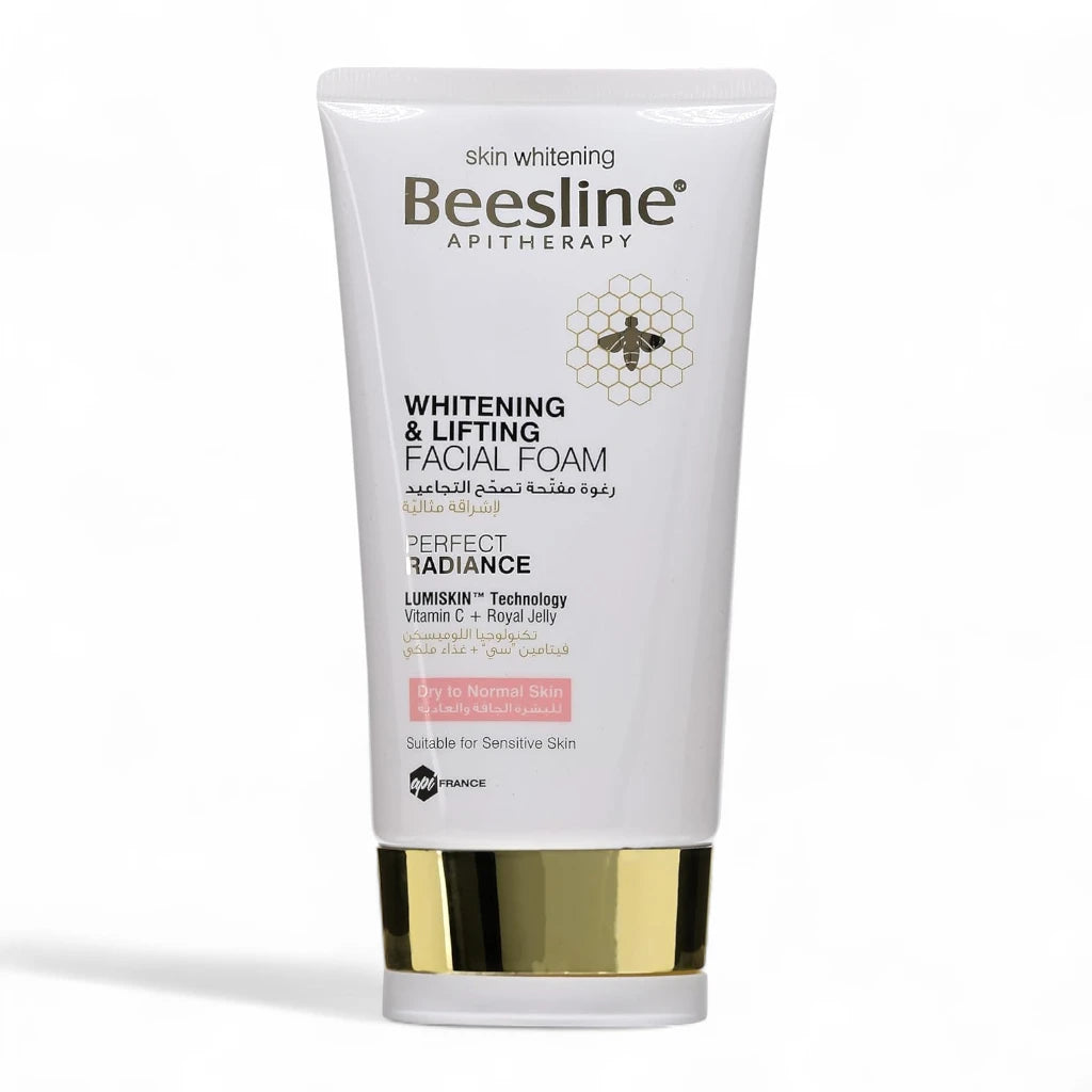 Beesline Whitening & Lifting Facial Foam – 150ml | Vitamin C Cleanser for Brightening, Firming & Sensitive Skin - Damoo