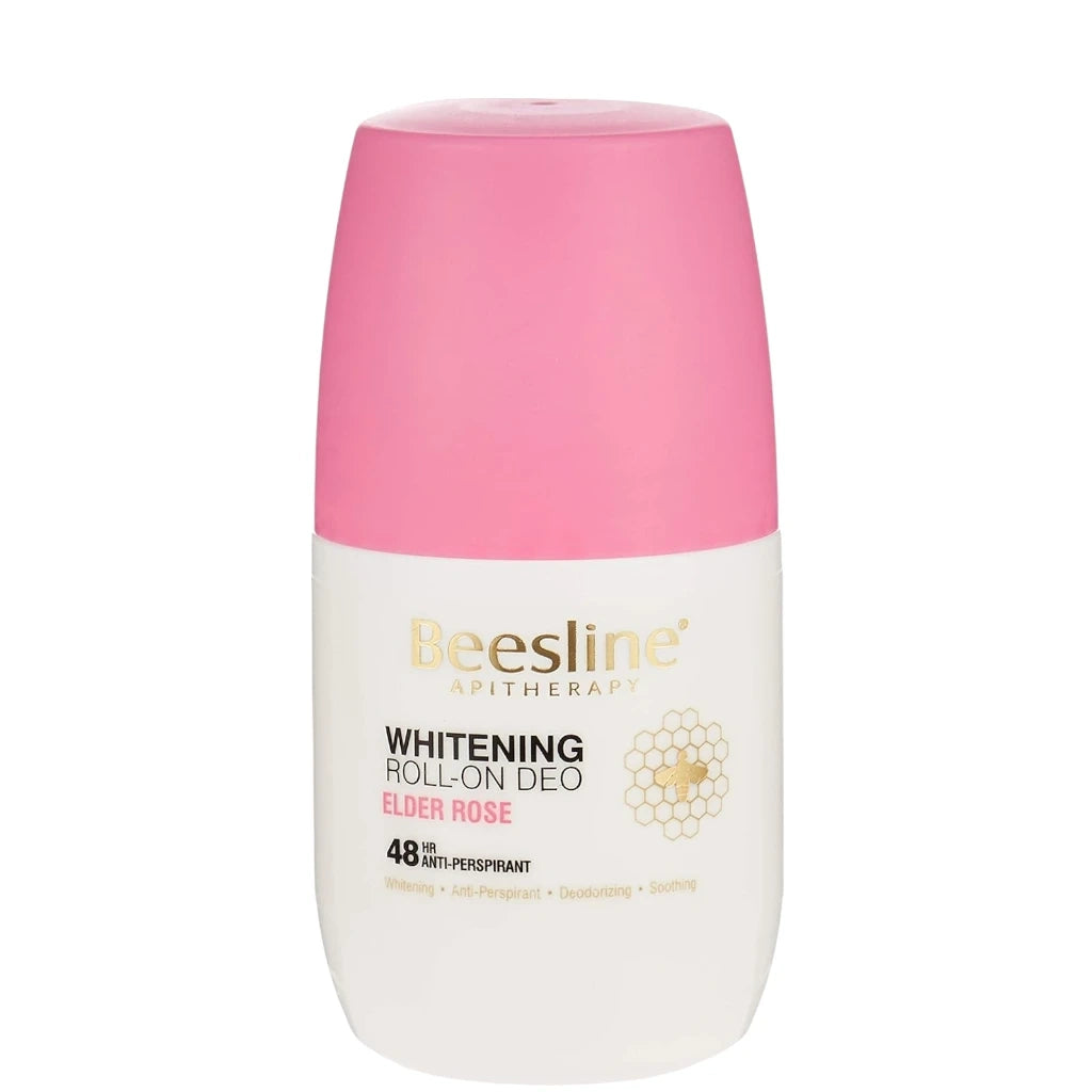 Beesline Whitening Roll-On Deodorant – Elder Rose Fragrance, 50ml | 48H Antiperspirant with Natural Brightening, Non-Sticky Formula for Sensitive Skin | Alcohol & Paraben Free - Damoo