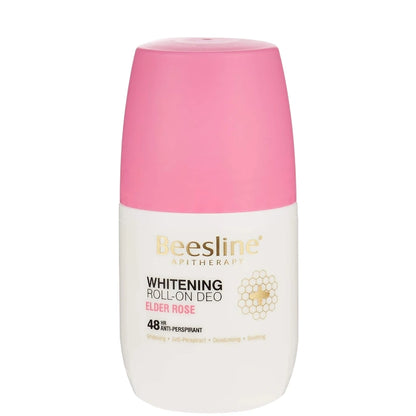 Beesline Whitening Roll-On Deodorant – Elder Rose Fragrance, 50ml | 48H Antiperspirant with Natural Brightening, Non-Sticky Formula for Sensitive Skin | Alcohol & Paraben Free - Damoo