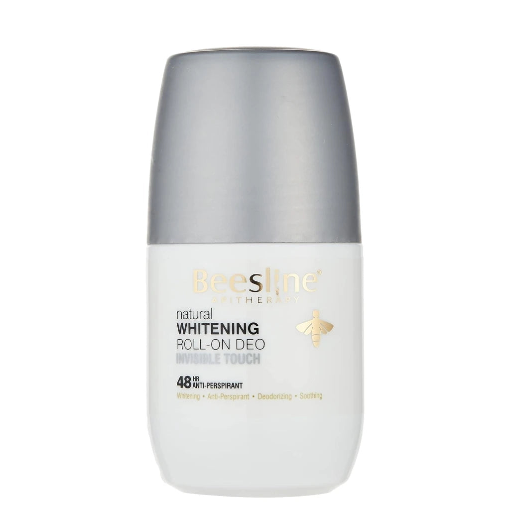Beesline Whitening Roll-On Deodorant – Invisible Touch, 50ml | 48H Anti-Perspirant for Sensitive Skin | No White Marks, Soothing, Unisex Formula | Alcohol & Paraben-Free - Damoo