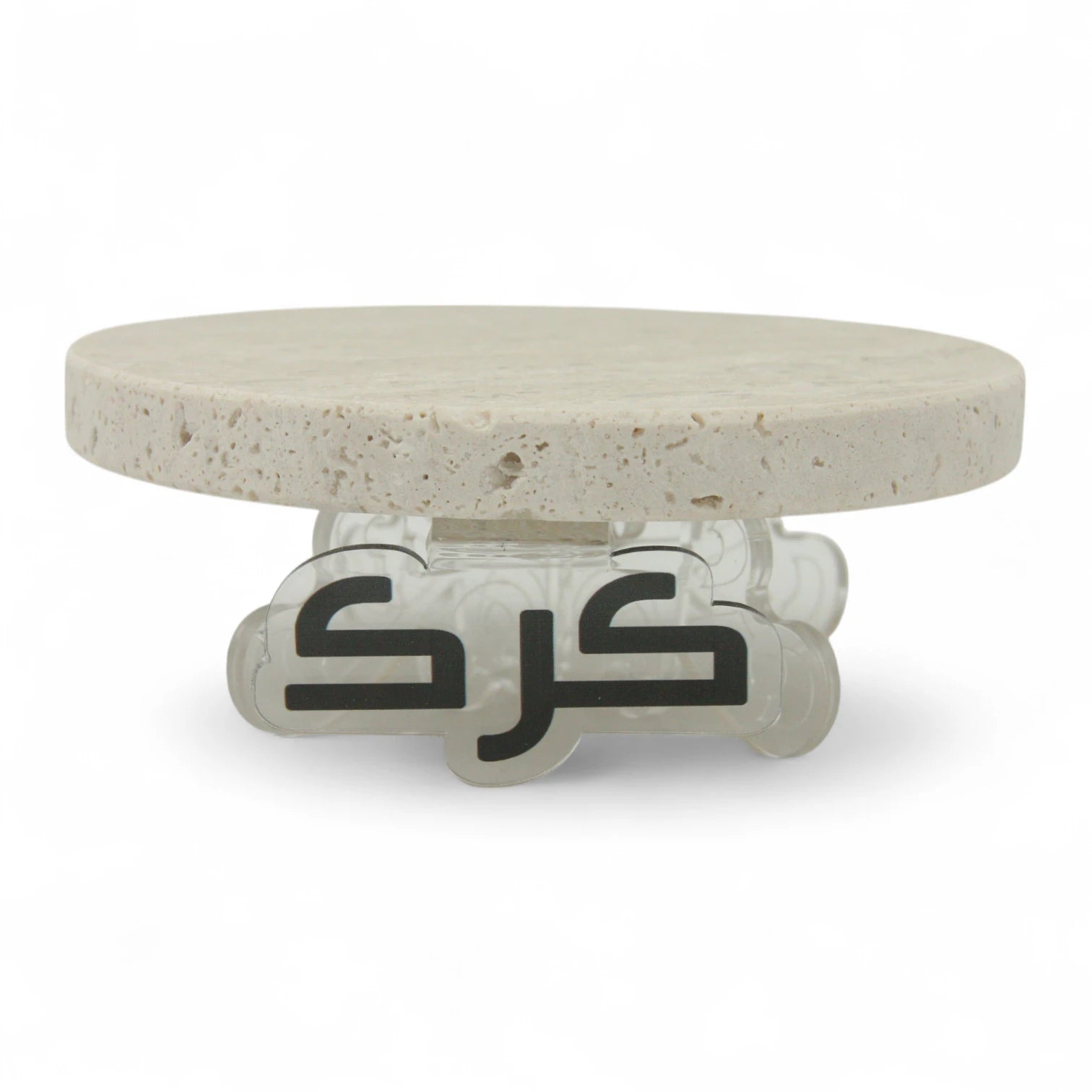 Beige Marble Karak Chai Serving Tray with Acrylic Stand | Arabic Calligraphy Board for Karak Pot & Table Setup - Damoo