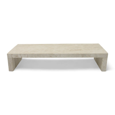 Beige Rectangular Marble Board with Legs - Elegant Stone Tray for Décor, Organization & Serving - Damoo