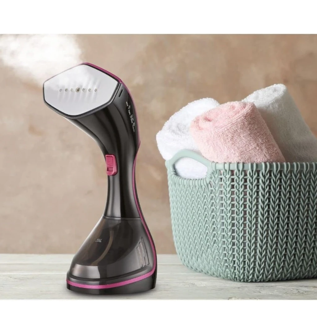 BLACK+DECKER 1600W Digital Handheld Garment Steamer  | 180° Swivel Hinge  | Variable Temperature Control  | Cool-Touch Handle  | Removable Drip Tray  | Multicolor – HSTD1600-B5 - Damoo