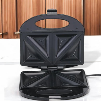 Black & Decker 2-Slice Sandwich Maker – Non-Stick Plates, 600W ,Cool Touch Body, Overheat Protection, Compact Vertical Storage – Black - TS1000-B5 - Damoo