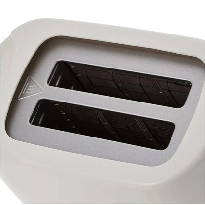 BLACK+DECKER 2-Slice Toaster – 750W, Cool Touch, 6 Browning Levels, Defrost/Reheat/Cancel Functions, Crumb Tray, Compact Design – White | ET125-B5 - Damoo